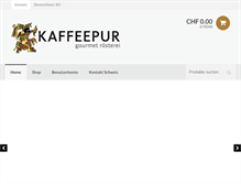 Tablet Screenshot of kaffeepur.ch